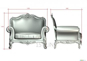 Set of furniture (KMB_0207) 3D model for CNC machine